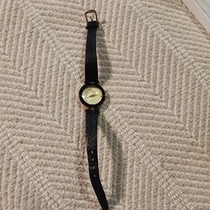 Elegant Black and Gold Women's Watch